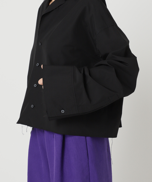 CITYSHOP(シティーショップ)の「OPEN COLLAR C/S シャツ(シャツ/ブラウス・レディース・ブラック/ブルー系その他・FREE)」の16枚目の写真