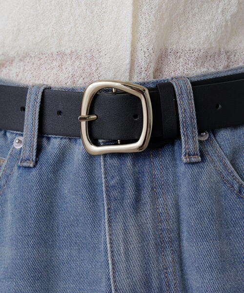 FREE'S MART（フリーズマート）の「ワイドバックルベルト（ベルト・レディース・ブラック/ブラウン・ﾌﾘ-）」の9枚目の写真