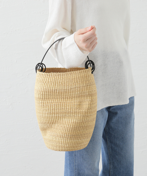 CITYSHOP(シティーショップ)の「Ines Bressand N.40 POT FROISSE:バッグ(かごバッグ・レディース・ベージュ・FREE)」の11枚目の写真