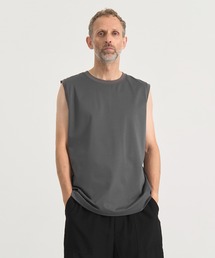 【THE TOKYO/ザトウキョウ】もう汗(焦)らない汗染み,汚れ防止/ソロテックススリーブレスTシャツ