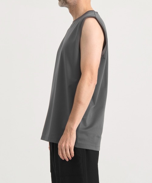 THE TOKYO（ザトウキョウ）の「もう汗(焦)らない汗染み,汚れ防止/ソロテックススリーブレスTシャツ（Tシャツ/カットソー・メンズ・ブラック/グレー/ダークグリーン・44/46/48）」の15枚目の写真