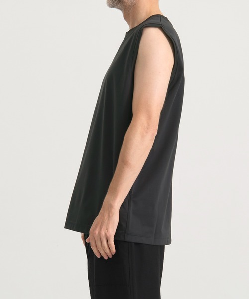 THE TOKYO（ザトウキョウ）の「もう汗(焦)らない汗染み,汚れ防止/ソロテックススリーブレスTシャツ（Tシャツ/カットソー・メンズ・ブラック/グレー/ダークグリーン・44/46/48）」の8枚目の写真