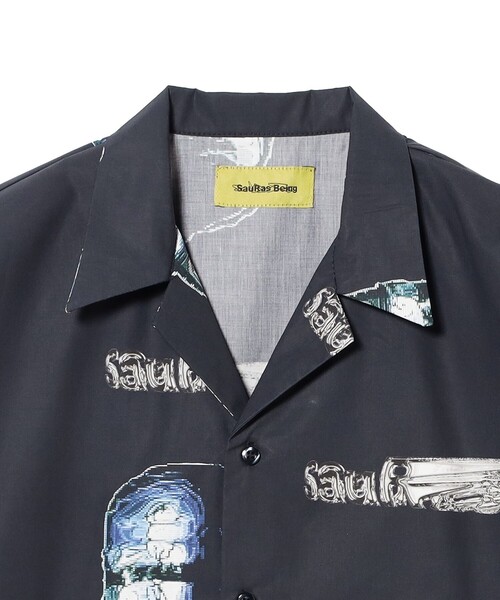 BEAMS T(ビームスティー)の「SauRas Being / PSY-COP ALOHA SHIRTS(シャツ/ブラウス・メンズ・ブラック・M/L/XL)」の3枚目の写真