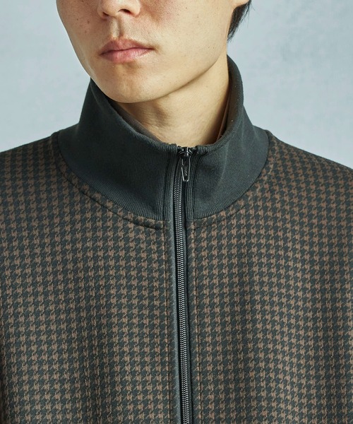 MEN'S BIGI（メンズビギ）の「【50th Anniv . 中田 慎介】 SUEDE LIKE/HOUND’S TOOTH TRACK JACKET（ブルゾン・メンズ・ブラウン/ベージュ・02/01）」の19枚目の写真