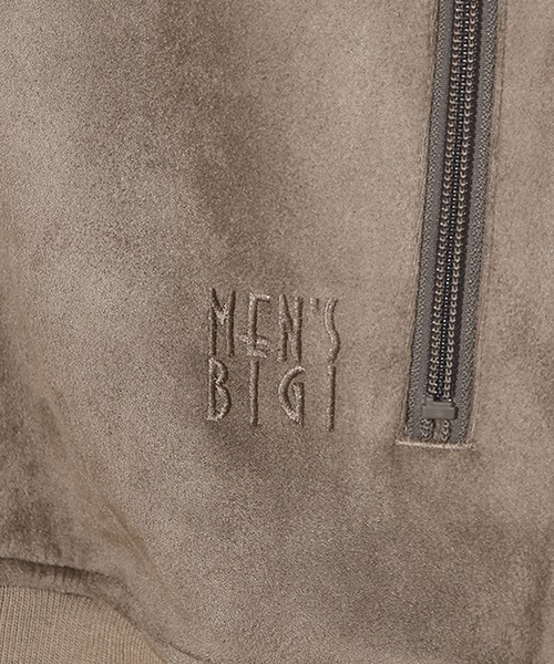 MEN'S BIGI（メンズビギ）の「【50th Anniv . 中田 慎介】 SUEDE LIKE/HOUND’S TOOTH TRACK JACKET（ブルゾン・メンズ・ブラウン/ベージュ・02/01）」の11枚目の写真