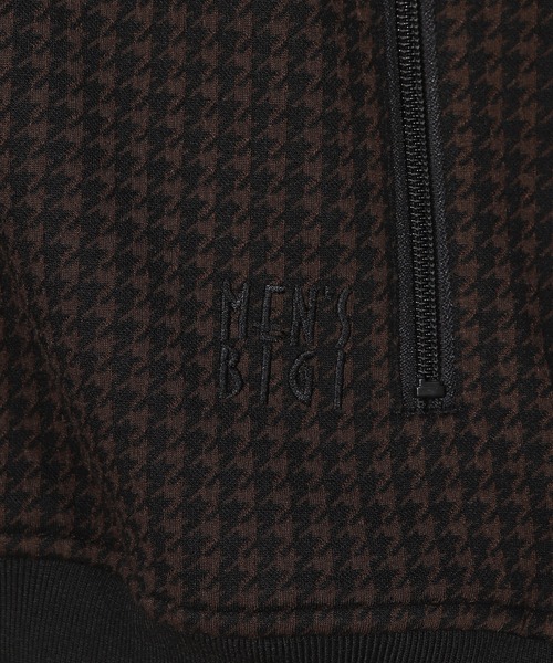 MEN'S BIGI（メンズビギ）の「【50th Anniv . 中田 慎介】 SUEDE LIKE/HOUND’S TOOTH TRACK JACKET（ブルゾン・メンズ・ブラウン/ベージュ・02/01）」の10枚目の写真