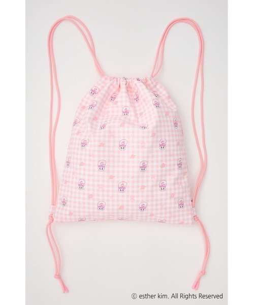 SLY(スライ)の「Esther Bunny x SLY KNAP SACK エスターバニー スライ ナップサック(バックパック/リュック・レディース・ピンク系その他・FREE)」の1枚目の写真
