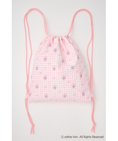 SLY(スライ)の「Esther Bunny x SLY KNAP SACK エスターバニー スライ ナップサック(バックパック/リュック・レディース・ピンク系その他・FREE)」の5枚目の写真