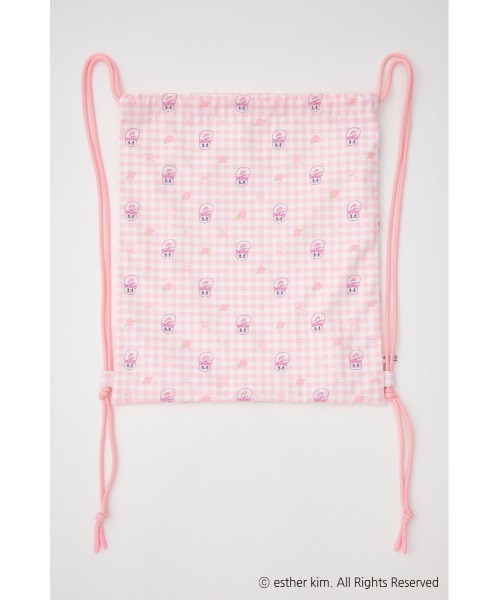 SLY(スライ)の「Esther Bunny x SLY KNAP SACK エスターバニー スライ ナップサック(バックパック/リュック・レディース・ピンク系その他・FREE)」の2枚目の写真