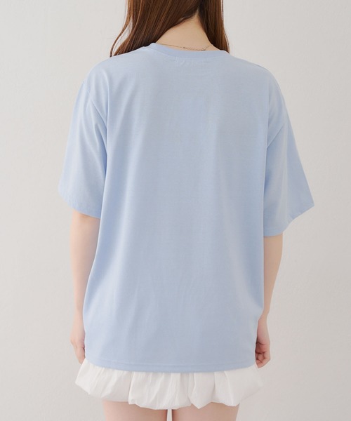 Another Branch olive des olive(アナザーブランチオリーブデオリーブ)の「刺繍クマBIGT(Tシャツ/カットソー・レディース・オフホワイト/ブルー/チャコールグレー・FREE)」の14枚目の写真