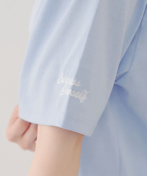 Another Branch olive des olive(アナザーブランチオリーブデオリーブ)の「刺繍クマBIGT(Tシャツ/カットソー・レディース・オフホワイト/ブルー/チャコールグレー・FREE)」の11枚目の写真