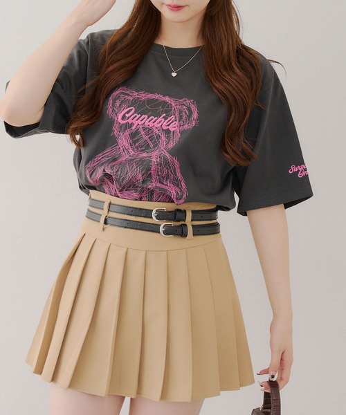 Another Branch olive des olive(アナザーブランチオリーブデオリーブ)の「刺繍クマBIGT(Tシャツ/カットソー・レディース・オフホワイト/ブルー/チャコールグレー・FREE)」の22枚目の写真