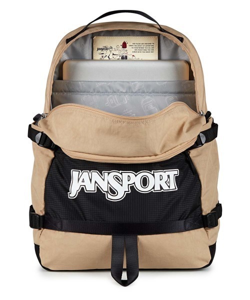 JANSPORT（ジャンスポーツ）の「JANSPORT SMALL SEATTLE PACK（ジャンスポーツ スモール シアトルパック）（バックパック/リュック・メンズ・ベージュ系/ブラック・FREE）」の14枚目の写真