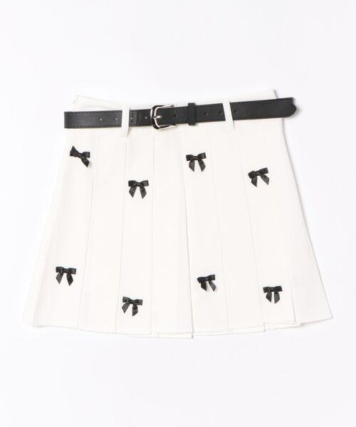 frunco(フランコ)の「【ZOZO限定】リボンプリーツスカート(スカート・レディース・グレー/ブラック/ホワイト・MEDIUM)」の10枚目の写真
