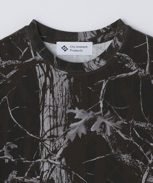 City Ambient Products（シティアンビエントプロダクツ）の「City Ambient Products: ツリー カモフラージュ プリント Tシャツ（Tシャツ/カットソー・メンズ・ブラック/オリーブ・MEDIUM/LARGE/SMALL）」の6枚目の写真