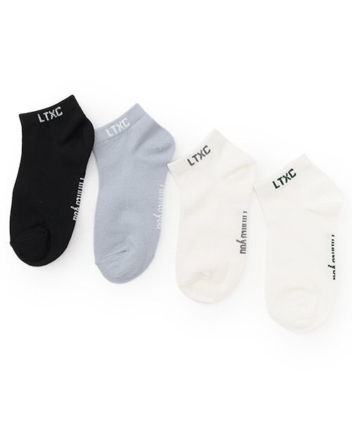 LOVETOXIC(ラブトキシック)の「【抗菌防臭】LTXCロゴスニーカー丈ソックス(ソックス/靴下・キッズ・モスグリーン/ホワイト/ブラック/サックスブルー・F)」の9枚目の写真