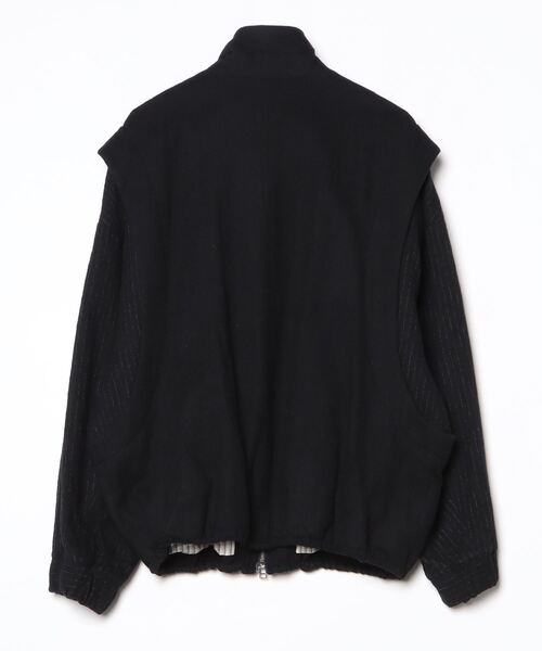 my beautiful landlet（マイビューティフルランドレット）の「【my beautiful landlet】BOILED COTTON WOOL（ブルゾン・メンズ・ブラック/ライトベージュ/ネイビー/マスタード・0/1）」の6枚目の写真