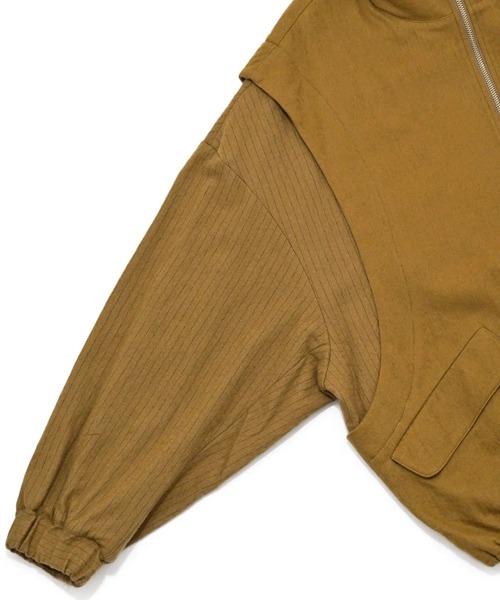 my beautiful landlet（マイビューティフルランドレット）の「【my beautiful landlet】BOILED COTTON WOOL（ブルゾン・メンズ・ブラック/ライトベージュ/ネイビー/マスタード・0/1）」の19枚目の写真