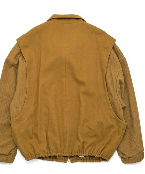 my beautiful landlet（マイビューティフルランドレット）の「【my beautiful landlet】BOILED COTTON WOOL（ブルゾン・メンズ・ブラック/ライトベージュ/ネイビー/マスタード・0/1）」の21枚目の写真