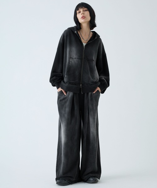 VELNUS(ベルナス)の「【VELNUS】Vintage Makeup Heavyweight Double Tuck Sweatpants/ヴィンテージメイク ヘビーウェイトダブルタックスウェットパンツ(スウェットパンツ・メンズ・チャコールグレー/ブラック・S/L/M)」の15枚目の写真