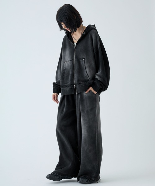 VELNUS(ベルナス)の「【VELNUS】Vintage Makeup Heavyweight Double Tuck Sweatpants/ヴィンテージメイク ヘビーウェイトダブルタックスウェットパンツ(スウェットパンツ・メンズ・チャコールグレー/ブラック・S/L/M)」の16枚目の写真