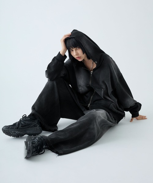 VELNUS(ベルナス)の「【VELNUS】Vintage Makeup Heavyweight Double Tuck Sweatpants/ヴィンテージメイク ヘビーウェイトダブルタックスウェットパンツ(スウェットパンツ・メンズ・チャコールグレー/ブラック・S/L/M)」の20枚目の写真