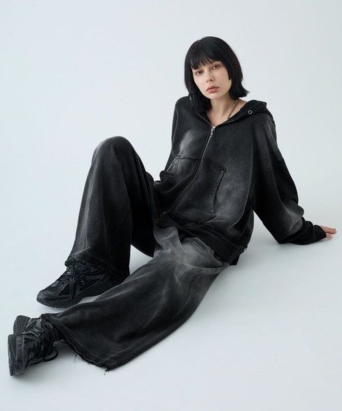 VELNUS(ベルナス)の「【VELNUS】Vintage Makeup Heavyweight Double Tuck Sweatpants/ヴィンテージメイク ヘビーウェイトダブルタックスウェットパンツ(スウェットパンツ・メンズ・チャコールグレー/ブラック・S/L/M)」の19枚目の写真