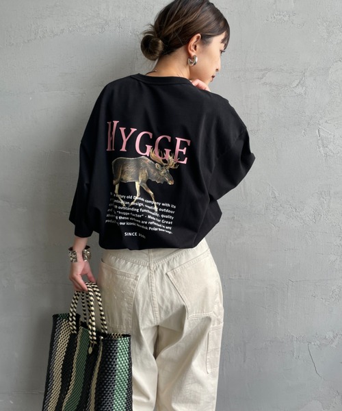 tシャツ 「NORDISK/ノルディスク」 別注 HYGGE シカ バックプリントTシャツ レディース メンズ NORDISK/ノルディスク] 別注 HYGGE シカ バックプリントTシャツ