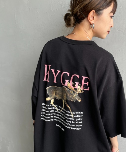 tシャツ 「NORDISK/ノルディスク」 別注 HYGGE シカ バックプリントTシャツ レディース メンズ NORDISK/ノルディスク] 別注 HYGGE シカ バックプリントTシャツ