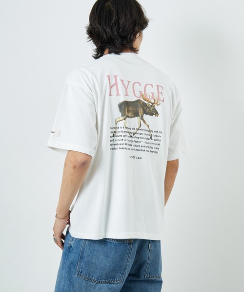 tシャツ 「NORDISK/ノルディスク」 別注 HYGGE シカ バックプリントTシャツ レディース メンズ NORDISK/ノルディスク] 別注 HYGGE シカ バックプリントTシャツ