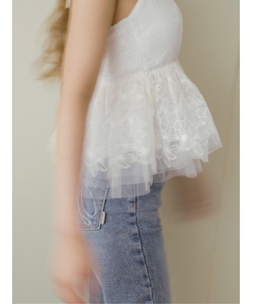 ホルターペプラムレーストップス（その他トップス）｜Darich