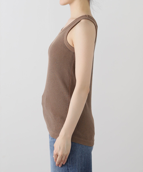 Deuxieme Classe（ドゥーズィエムクラス）の「【JOHNBULL/ジョンブル】TANKTOP（Tシャツ/カットソー・レディース・アイボリー/ブラウン・FREE）」の15枚目の写真