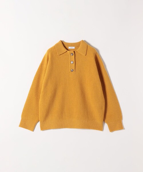 SHIPS any(シップス エニィ)の「SHIPS any:〈手洗い可能〉AQUA カシミヤ ミックス ポロ ニット(ニット/セーター・レディース・ナチュラル/ブラウン/イエロー・ONE SIZE)」の15枚目の写真