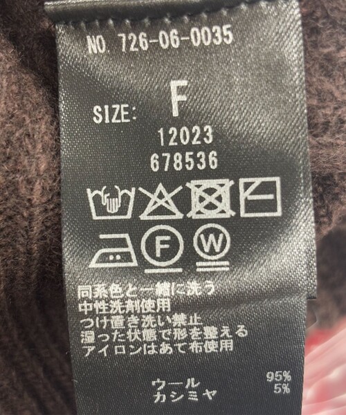 SHIPS any(シップス エニィ)の「SHIPS any:〈手洗い可能〉AQUA カシミヤ ミックス ポロ ニット(ニット/セーター・レディース・ナチュラル/ブラウン/イエロー・ONE SIZE)」の21枚目の写真