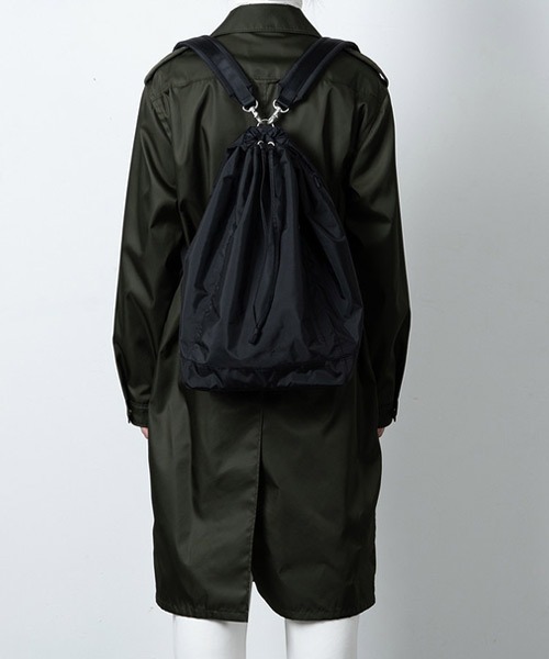 Ressaca(レサーカ)の「巾着ナイロンリュック ナップサック(バックパック/リュック・メンズ・ブラック/グレー・FREE)」の10枚目の写真