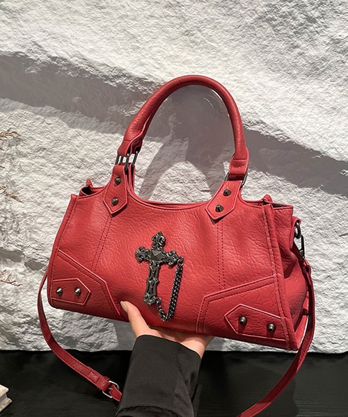 HALEY PESCA(ヘーリーペスカ)の「HALEY PESCA/クロスモチーフ 2WAY ハンドバッグ(ハンドバッグ・レディース・ブラウン/ブラック/ブルー/ホワイト/レッド・FREE)」の17枚目の写真