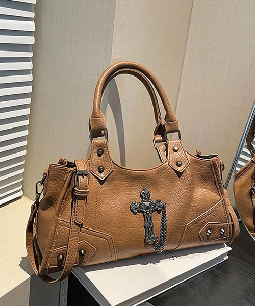 HALEY PESCA(ヘーリーペスカ)の「HALEY PESCA/クロスモチーフ 2WAY ハンドバッグ(ハンドバッグ・レディース・ブラウン/ブラック/ブルー/ホワイト/レッド・FREE)」の19枚目の写真