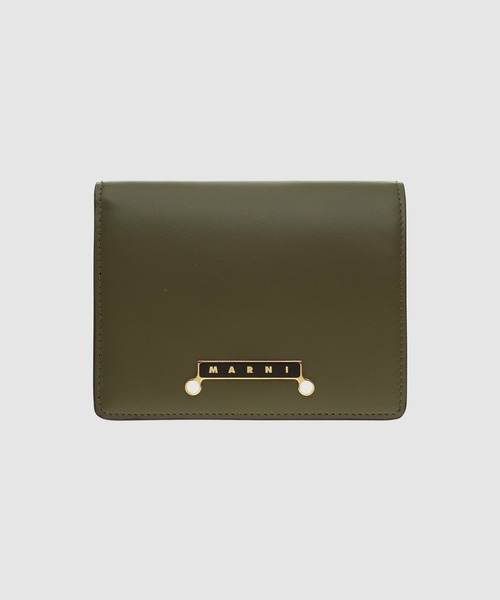 MARNI（マルニ）の「ENVELOPE / 2つ折り財布（財布・レディース・キャメル/ブラック/オリーブ・ONE SIZE）」の3枚目の写真