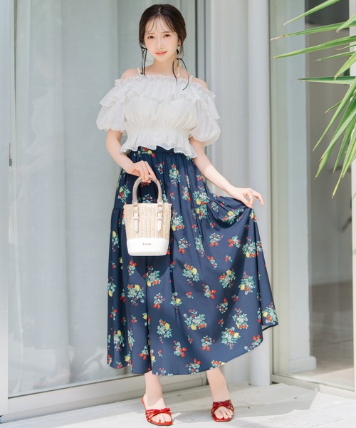 WILLSELECTION(ウィルセレクション)の「シャーリングオフショルブラウス(シャツ/ブラウス・レディース・ピンク/ライトグレー/ライトベージュ/オフホワイト・FREE)」の10枚目の写真