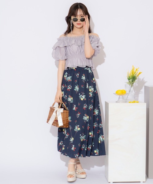 WILLSELECTION(ウィルセレクション)の「シャーリングオフショルブラウス(シャツ/ブラウス・レディース・ピンク/ライトグレー/ライトベージュ/オフホワイト・FREE)」の14枚目の写真