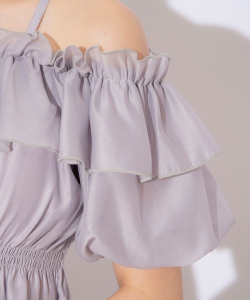 WILLSELECTION(ウィルセレクション)の「シャーリングオフショルブラウス(シャツ/ブラウス・レディース・ピンク/ライトグレー/ライトベージュ/オフホワイト・FREE)」の18枚目の写真
