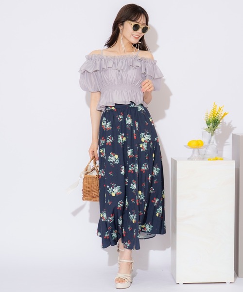WILLSELECTION(ウィルセレクション)の「シャーリングオフショルブラウス(シャツ/ブラウス・レディース・ピンク/ライトグレー/ライトベージュ/オフホワイト・FREE)」の22枚目の写真