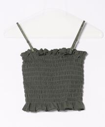 CERCA | [NARULA/ナルラ]カップ付き シャーリング ビスチェトップ キャミソール(CZ)(キャミソール)