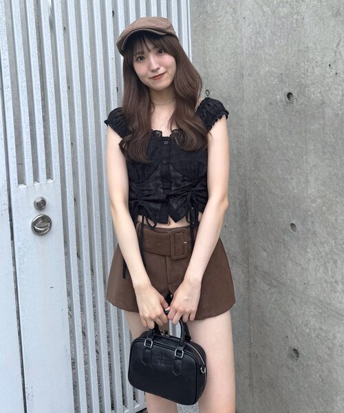 mline（エムライン）の「[mline]花柄刺繍 ドロストブラウス（シャツ/ブラウス・レディース・オフホワイト/アイボリー/ブラック・FREE）」の20枚目の写真
