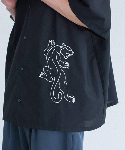 MDR(エムディアール)の「パンサー柄オープンカラー刺繍シャツ(シャツ/ブラウス・メンズ・オフホワイト/ブラック・L/M)」の19枚目の写真