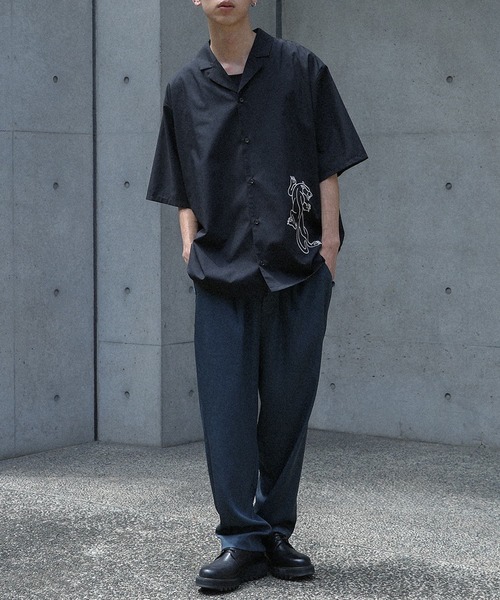 MDR(エムディアール)の「パンサー柄オープンカラー刺繍シャツ(シャツ/ブラウス・メンズ・オフホワイト/ブラック・L/M)」の21枚目の写真