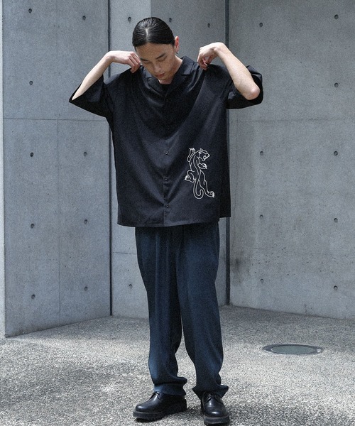 MDR(エムディアール)の「パンサー柄オープンカラー刺繍シャツ(シャツ/ブラウス・メンズ・オフホワイト/ブラック・L/M)」の11枚目の写真