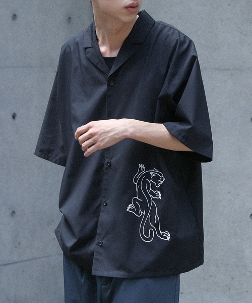 MDR(エムディアール)の「パンサー柄オープンカラー刺繍シャツ(シャツ/ブラウス・メンズ・オフホワイト/ブラック・L/M)」の18枚目の写真