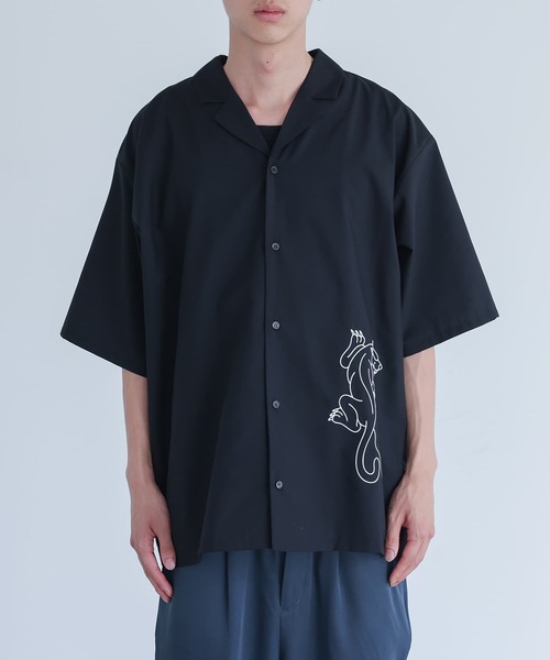 MDR(エムディアール)の「パンサー柄オープンカラー刺繍シャツ(シャツ/ブラウス・メンズ・オフホワイト/ブラック・L/M)」の14枚目の写真