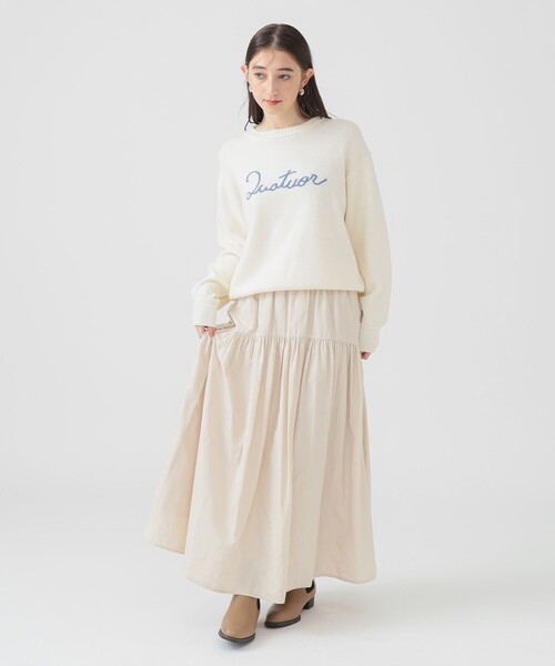 B:MING by BEAMS（ビーミングバイビームス）の「【洗える】ツイル ギャザー スカート（S～M）（スカート・レディース・ブラウン/ナチュラル/ブラック・SMALL/MEDIUM）」の4枚目の写真